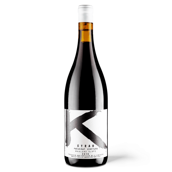 K Vintners, K Syrah Pheasant Vineyard, 2010